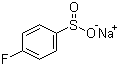 结构式 CAS# 824-80-6, 4-氟苯亚磺酸钠