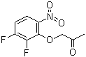 结构式 CAS# 82419-32-7, 2-丙酮氧基-3,4-二氟硝基苯