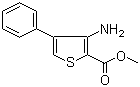 结构式 CAS# 82437-64-7, 3-氨基-4-苯基噻吩-2-甲酸甲酯