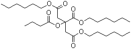 结构式 CAS# 82469-79-2, 丁酰柠檬酸三正己酯