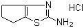 structure of CAS# 82514-58-7, 2-Amino-5,6-dihydro-4H-cyclopentathiazole hydrochloride