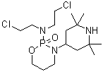 N,N-Bis(2-chloroethyl)tetrahydro-3-(2,2,6,6-tetramethyl-4-piperidinyl)-2H-1,3,2-oxazaphosphorin-2-amine 2-oxide molecular structure (CAS 82576-63-4)