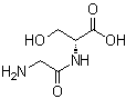 N-Glycyl-D-serine molecular structure (CAS 82660-87-5)