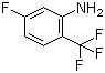 5-Fluoro-2-(trifluoromethyl)benzenamine molecular structure (CAS 827-20-3)