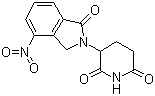 structure of CAS# 827026-45-9, 3-(4-Nitro-1-oxo-1,3-dihydroisoindol-2-yl)piperidine-2,6-dione