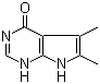 5,6-Dimethyl-7H-pyrrolo[2,3-d]pyrimidin-4(3H)-one molecular structure (CAS 82703-35-3)