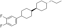 结构式 CAS# 82832-57-3, 反,反-4-(3,4-二氟苯基)-4''-丙基双环己烷