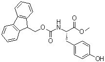 结构式 CAS# 82911-79-3, N-[芴甲氧羰基]-L-酪氨酸甲酯