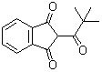 structure of CAS# 83-26-1, Pivaldione;2-(2,2-Dimethyl-1-oxopropyl)-1H-indene-1,3(2H)-dione; 2-(Trimethylacetyl)-1,3-indandione; 2-Pivaloyl-1,3-indandione; 2-Pivaloylindane-1,3-dione; 2-Pivalyl-1,3-indandione; NSC 31211; NSC 6281; Pindone; Pival; Pivaldione; Pivalyl; Pivalyl Valone; Pivalylindan-1,3-dione; Pivalylindandione