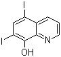 结构式 CAS# 83-73-8, 5,7-二碘-8-羟基喹啉; 双碘羟喹; 双碘喹