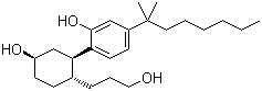 structure of CAS# 83002-04-4, 5-(1,1-Dimethylheptyl)-2-[5-hydroxy-2-(3-hydroxypropyl)cyclohexyl]phenol;CP-55940