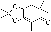 7,7a-Dihydro-2,2,4,6,6-pentamethyl-1,3-benzodioxol-5(6H)-one molecular structure (CAS 83020-74-0)