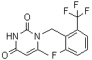 1-[2-Fluoro-6-(trifluoromethyl)benzyl]-6-methylpyrimidine-2,4(1H,3H)-dione molecular structure (CAS 830346-47-9)