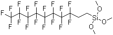 结构式 CAS# 83048-65-1, 1H,1H,2H,2H-全氟癸基三甲氧基硅烷