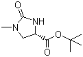structure of CAS# 83056-79-5, tert-Butyl (4S)-1-methyl-2-oxoimidazolidine-4-carboxylate;(S)-(-)-1-Methyl-2-oxoimidazolidine-4-carboxylic acid tert-butyl ester