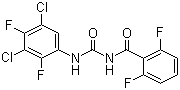 structure of CAS# 83121-18-0, Teflubenzuron;1-(3,5-Dichloro-2,4-difluorophenyl)-3-(2,6-difluorobenzoyl)urea; N-[[(3,5-Dichloro-2,4-difluorophenyl)amino]carbonyl]-2,6-difluorobenzamide