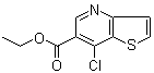 结构式 CAS# 83179-01-5, 7-氯噻吩并[3,2-b]吡啶-6-羧酸乙酯