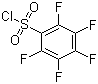 结构式 CAS# 832-53-1, 五氟苯磺酰氯; 2,3,4,5,6-五氟苯磺酰氯