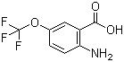 2-Amino-5-(trifluoromethoxy)benzoic acid molecular structure (CAS 83265-56-9)