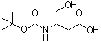 (3S)-3-[[(1,1-Dimethylethoxy)carbonyl]amino]-4-hydroxybutanoic acid molecular structure (CAS 83345-44-2)