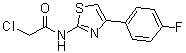 2-Chloro-N-[4-(4-fluorophenyl)thiazol-2-yl]acetamide molecular structure (CAS 83558-09-2)