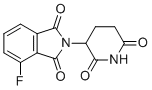 structure of CAS# 835616-60-9, 2-(2,6-Dioxopiperidin-3-yl)-4-fluoro-2,3-dihydro-1H-isoindole-1,3-dione;2-(2,6-Dioxopiperidin-3-yl)-4-fluoroisoindolin-1,3-dione; 2-(2,6-Dioxopiperidin-3-yl)-4-fluoroisoindoline-1,3-dione; 4-Fluoro-thalidomide
