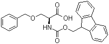 structure of CAS# 83792-48-7, Fmoc-O-benzyl-L-serine;N-(9-Fluorenylmethoxycarbonyl)-O-benzyl-L-serine; Fmoc-Ser(Bzl)-OH