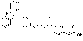 Fexofenadine molecular structure (CAS 83799-24-0)