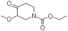 structure of CAS# 83863-72-3, N-Carbethoxy-3-methoxy-4-piperidone;Ethyl 3-methoxy-4-oxopiperidine-1-carboxylate