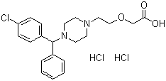 Cetirizine hydrochloride  molecular structure (CAS 83881-52-1)