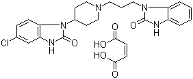 structure of CAS# 83898-65-1, Domperidone maleate;5-Chloro-1-[1-[3-(2,3-dihydro-2-oxo-1H-benzimidazol-1-yl)propyl]piperidin-4-yl]-1,3-dihydro-2H-benzimidazol-2-one maleate