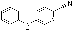 9H-吡啶并[3,4-b]吲哚-3-甲腈分子结构 (CAS 83911-48-2)
