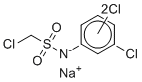 1-Chloro-N-(3,?,?-trichlorophenyl)methanesulfonamide sodium salt molecular structure (CAS 83930-10-3)