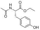 结构式 CAS# 840-97-1, 乙基N-乙酰基-L-酪氨酸酯