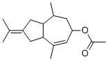 structure of CAS# 84082-84-8, Vetiveryl acetate;Vetiveria zizanioides, ext., acetylated; 2-Isopropylidene-4,8-dimethyl-1,2,3,3a,4,5,6,8a-octahydroazulen-6-yl acetate