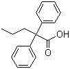 2,2-Diphenylpentanoic acid molecular structure (CAS 841-32-7)