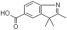 结构式 CAS# 84100-84-5, 2,3,3-三甲基-3H-吲哚-5-羧酸