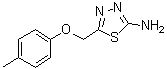 2-Amino-5-(4-methylphenoxymethyl)-1,3,4-thiadiazole molecular structure (CAS 84138-77-2)