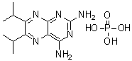 6,7-双(1-甲基乙基)-2,4-蝶啶二胺磷酸盐分子结构 (CAS 84176-65-8)