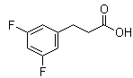 3,5-Difluorobenzenepropanoic acid molecular structure (CAS 84315-24-2)