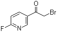 2-溴-1-(6-氟-3-吡啶基)乙酮分子结构 (CAS 84331-15-7)