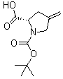 N-叔丁氧羰基-4-亚甲基-L-脯氨酸分子结构 (CAS 84348-38-9)