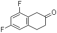 结构式 CAS# 843644-23-5, 6,8-二氟-3,4-二氢-1H-2-萘酮