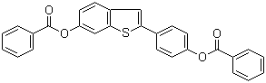 structure of CAS# 84449-64-9, 2-[4-(Benzoyloxy)phenyl]benzo[b]thiophene-6-ol 6-benzoate
