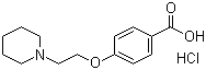 4-[2-(1-Pipiridine)ethoxybenzoic acid hydrochloride molecular structure (CAS 84449-80-9)