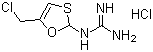 N-((4-Chloromethyl)-2-thiazolyl)guanidine hydrochloride molecular structure (CAS 84545-70-0)