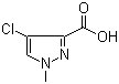 structure of CAS# 84547-85-3, 4-Chloro-1-methyl-1H-pyrazole-3-carboxylic acid