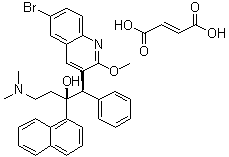 structure of CAS# 845533-86-0, Bedaquiline fumarate;R 403323