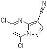 5,7-二氯吡唑并[1,5-a]嘧啶-3-甲腈分子结构 (CAS 845895-95-6)