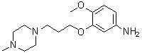 structure of CAS# 846023-55-0, 4-Methoxy-3-[3-(4-methyl-1-piperazinyl)propoxy]benzenamine